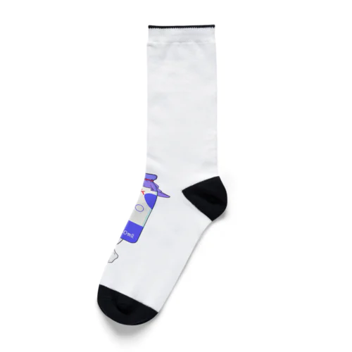 足の生えた牛乳瓶 Socks