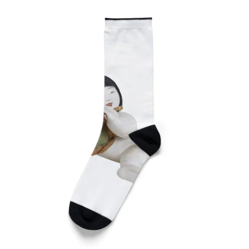 御所人形 笛吹き童子 Socks