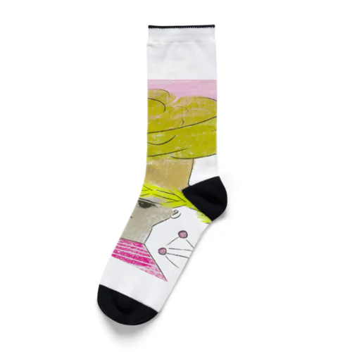 みぎからひだりへすどおり Socks