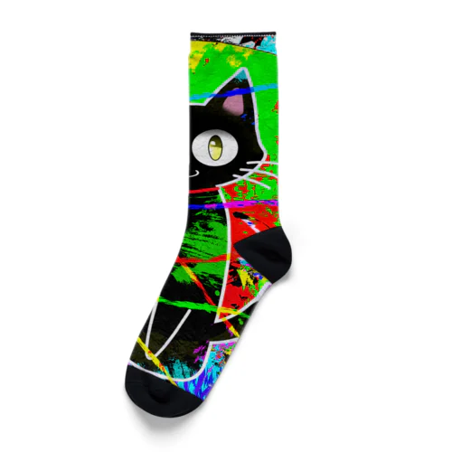 黒猫にゃん Socks