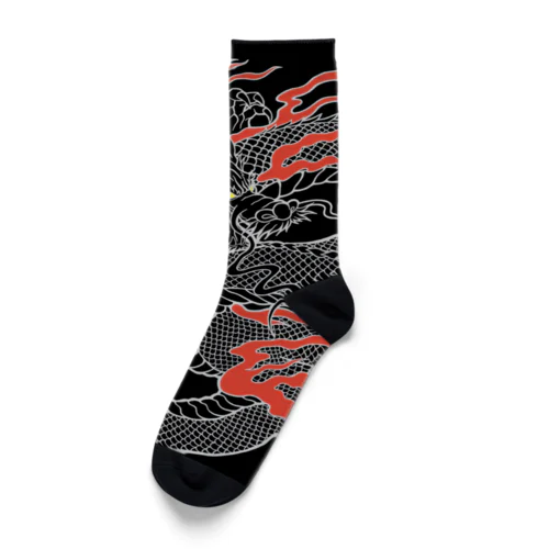 白龍 (線画) Socks