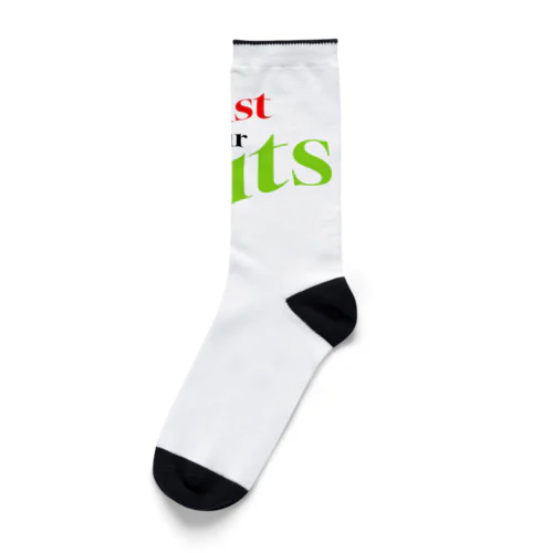 "Trsut your guts"胃腸と根性を信じる Socks