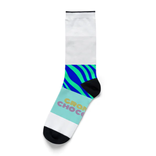 Blue almond & grande chocolat ver.1 Socks