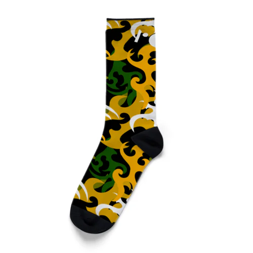 rootool "tribal dimension" yellow Socks