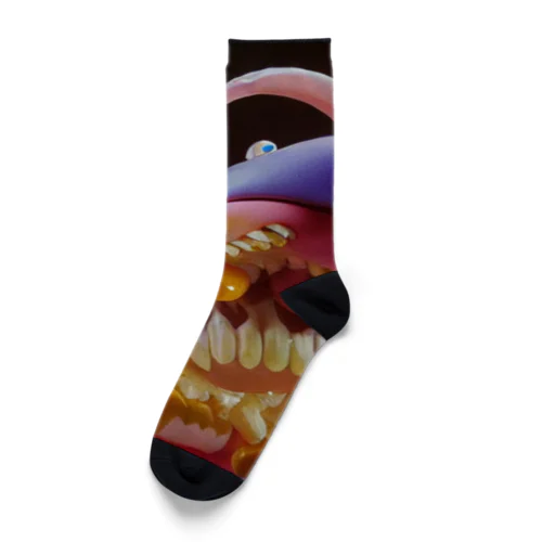 COLORFUL POPCORN MONSTERS by AI Socks