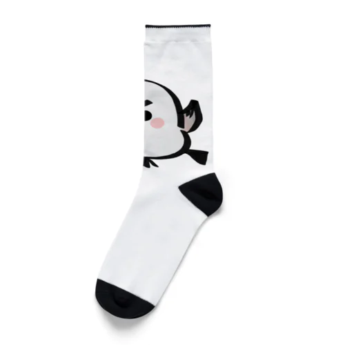 手をあげるシマエナガくん Socks