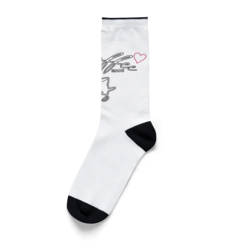 Tシャツペット　ネコーヒーLOVEぃちゃん❤️ Socks