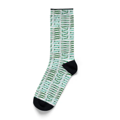 盆栽Tシャツ　ストライプ Socks