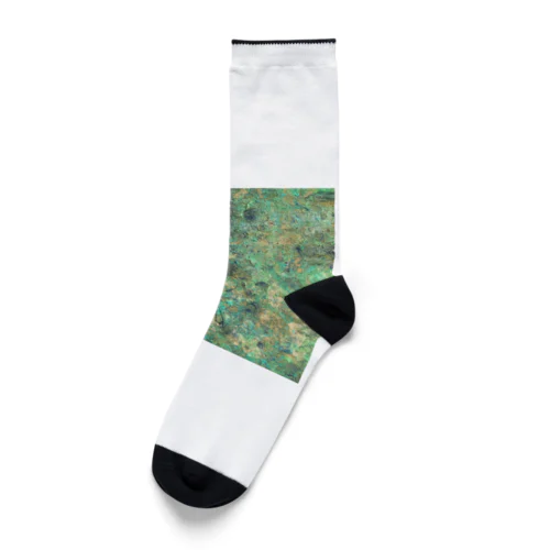 豊穣の緑_和紙アート Socks