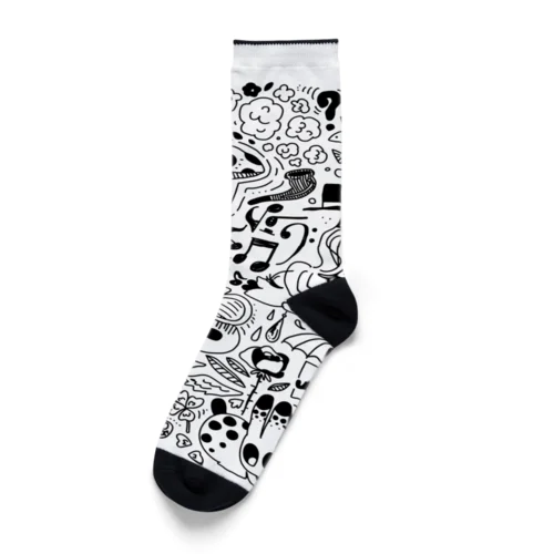 3時のおやつ黒 Socks