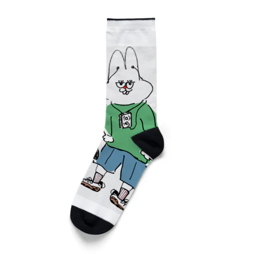 うさ丸家（らび子とぴょんのすけ） Socks