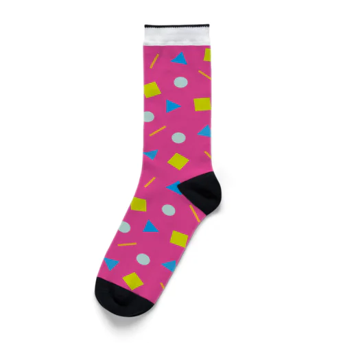 幾何学ファンシー《ピンク》 Socks