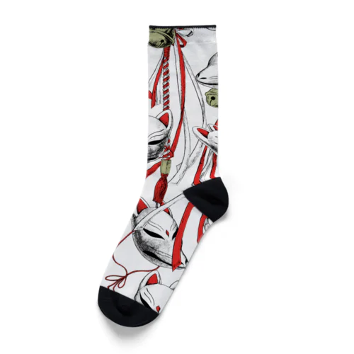 狐面祝言柄WH Socks