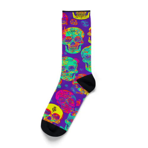 skull wallpaper Socks