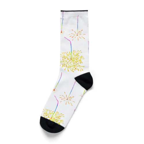 線香花火（パターン） Socks