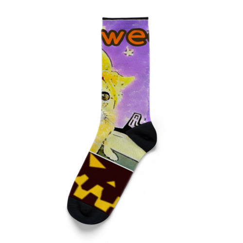ハロウィン可愛いしばわんこグッ Socks