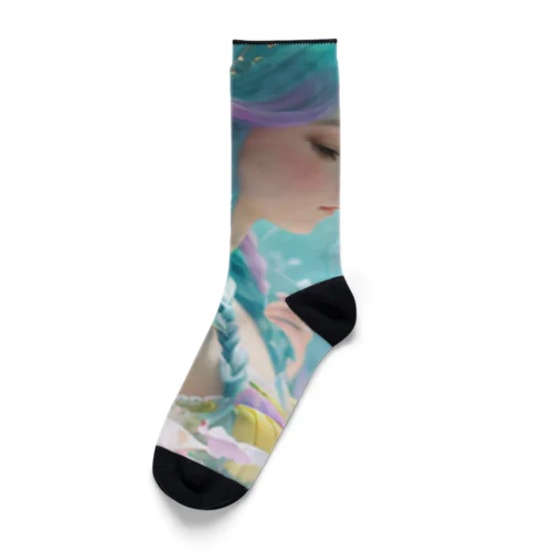 Mermaid from the sea LARA Socks