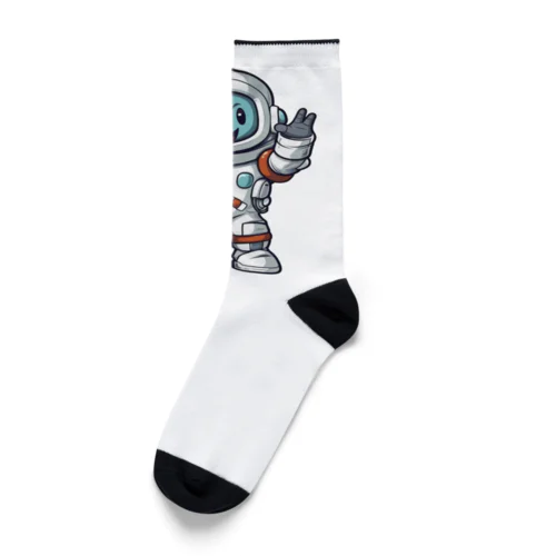 手を振る宇宙飛行士 Socks