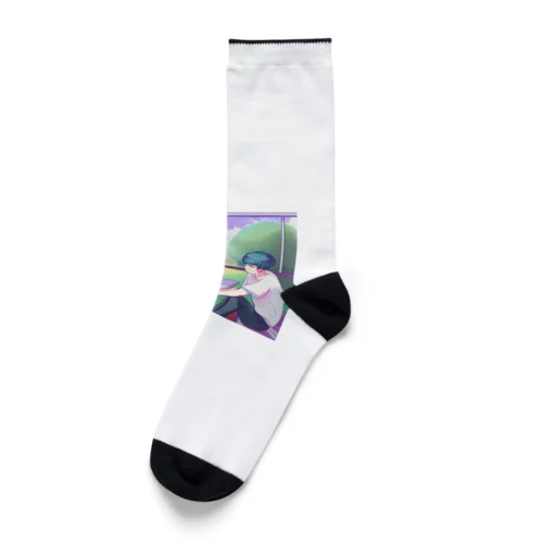 エモい大学生のカップル Socks