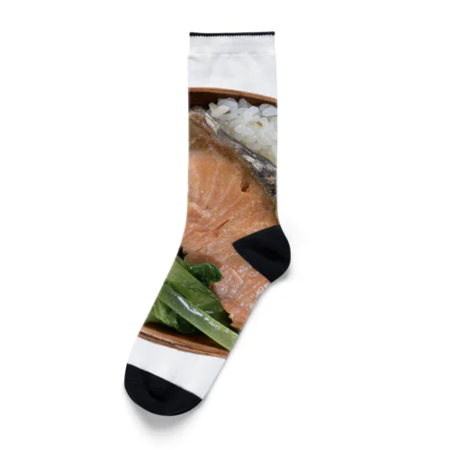 シャケ弁当 Socks