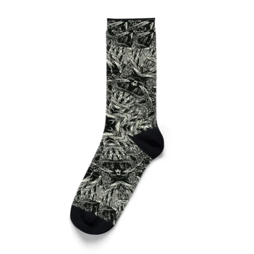 曼荼羅　五穀豊穣 Socks