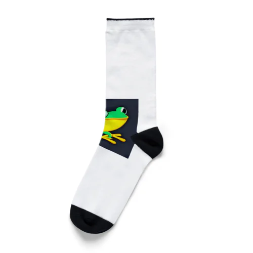 シンプルなカエル Socks