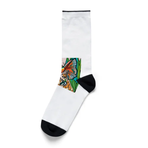 アニメチックな魚 Socks