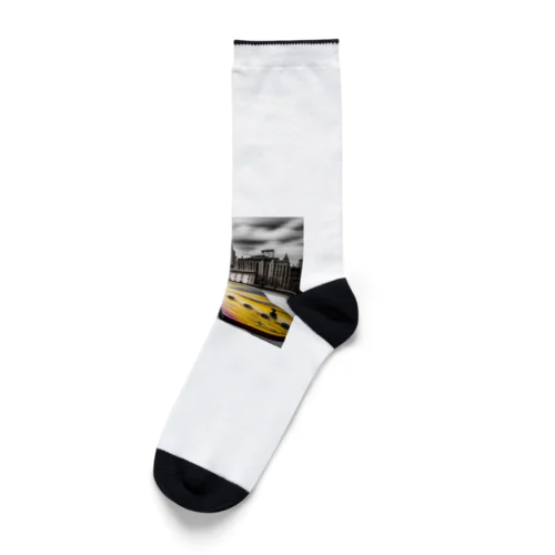 city on the skateboad Socks