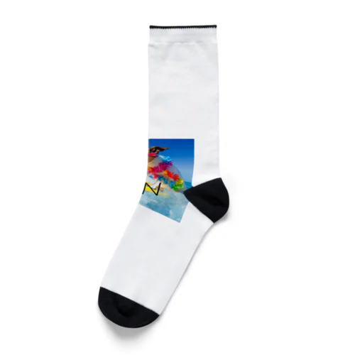 犬 サーフィンデザイン Socks