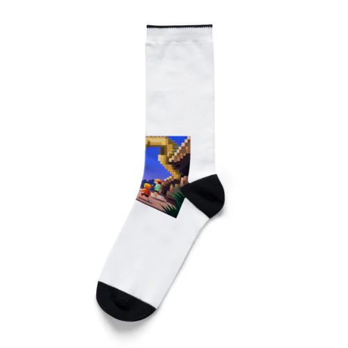 恐竜と子供 Socks