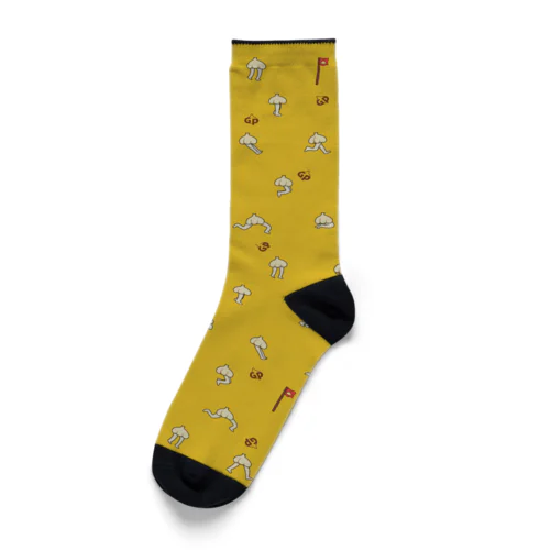 にんにくタイツさん靴下【MEN's】からし Socks