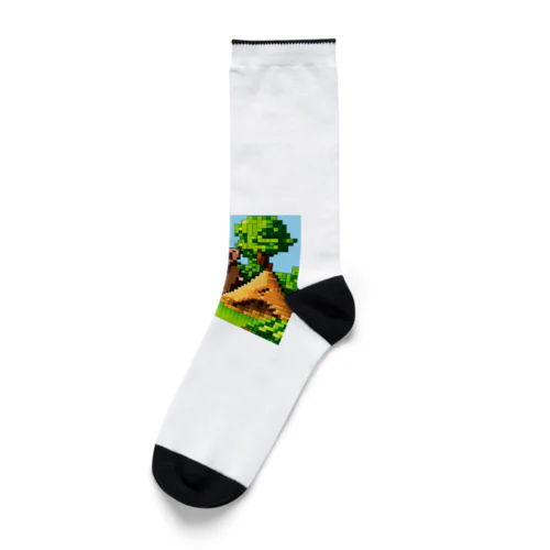 ドット柄モンキー Socks