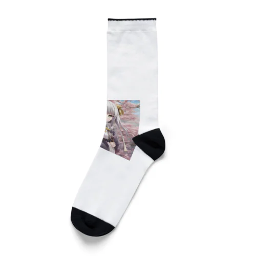 スクール萌え女子 Socks