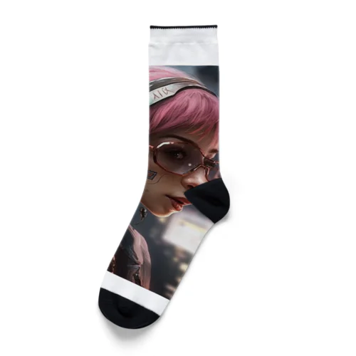 サイバーパンクシティの少女２ Socks