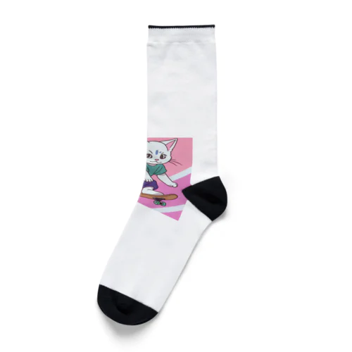 スケボー猫ちゃん2 Socks