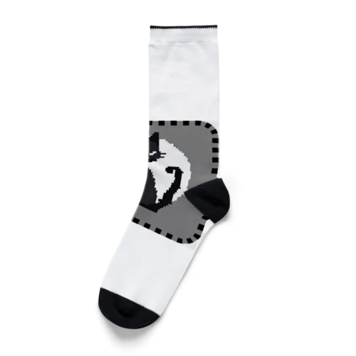 ピクセルアート黒猫　28 Socks