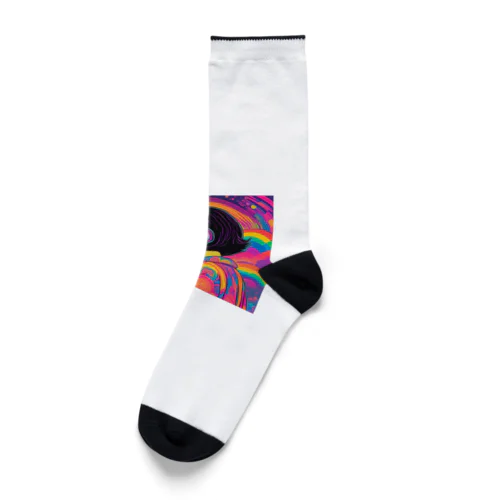 サイケデリックショートボブ Socks