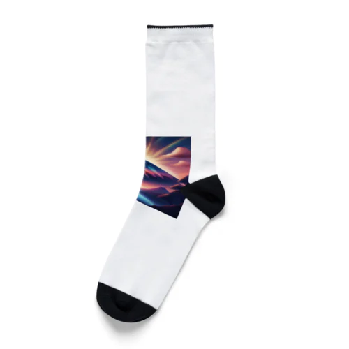 ダイヤモンド富士 Socks