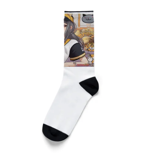 阪神タイガース　優勝　マスコット　トラ娘 Socks