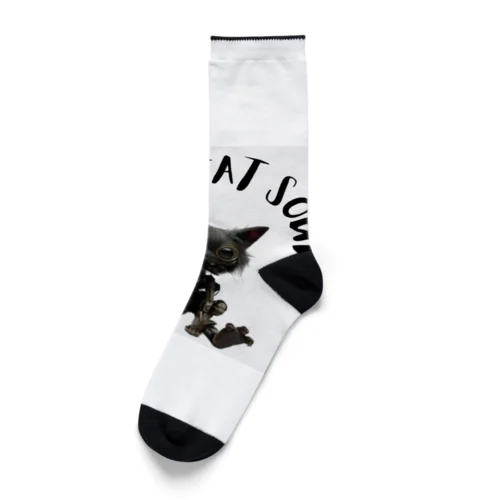 #Cyber Cat Socks