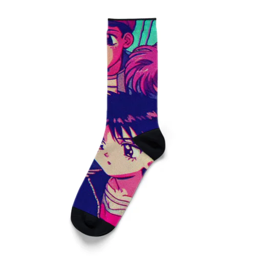 「バーチャルアベンジャー剛NEXT」| 90s J-Anime "Virtual Avenger Go 2" Socks