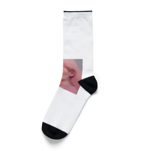 ピンクのチーク美女 Socks