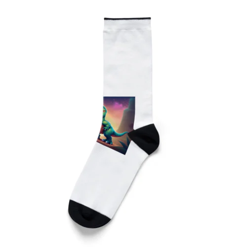 可愛いティラノサウルス Socks