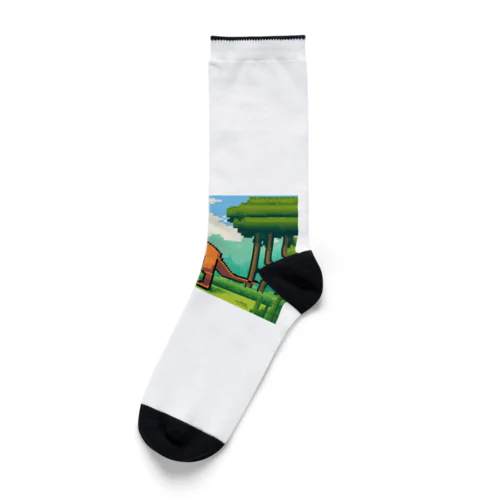 恐竜㊼　マムチサウルス Socks