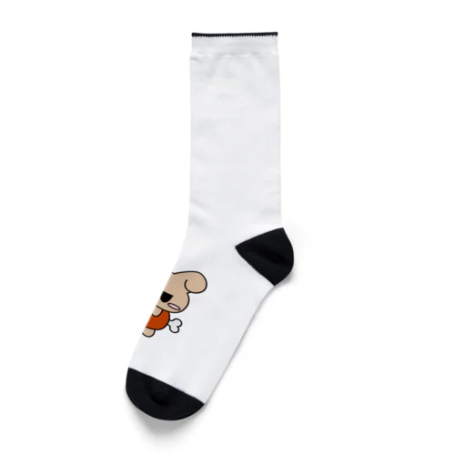 ムスっとわんちゃん　メガネバージョン Socks