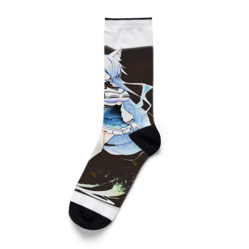 浮世絵わんガール Socks