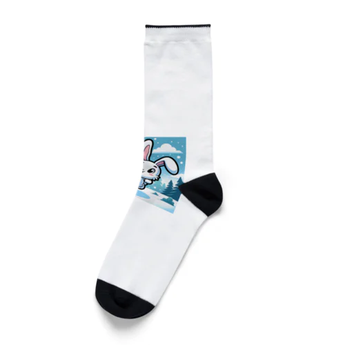 ポンポンウサギ Socks