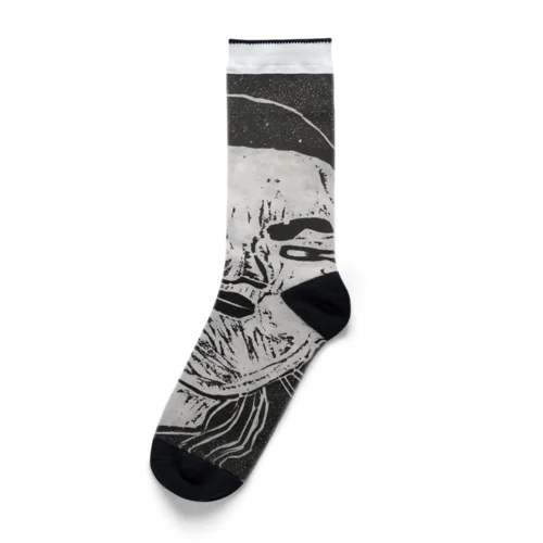 しんちゃんの版画 Socks