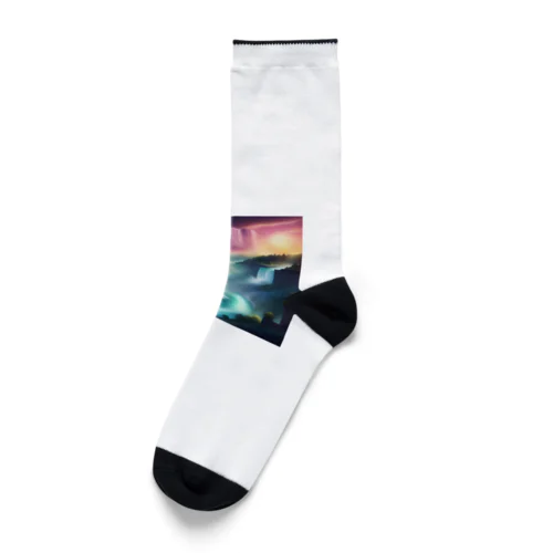 ニアガラの滝の夜景 Socks