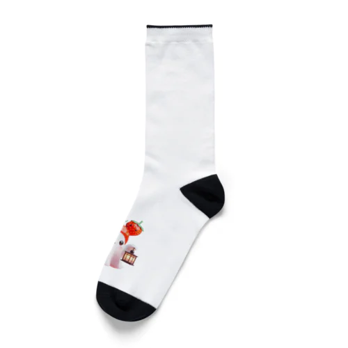 可愛いおばけ『イチゴおばけのケケくん』 Socks